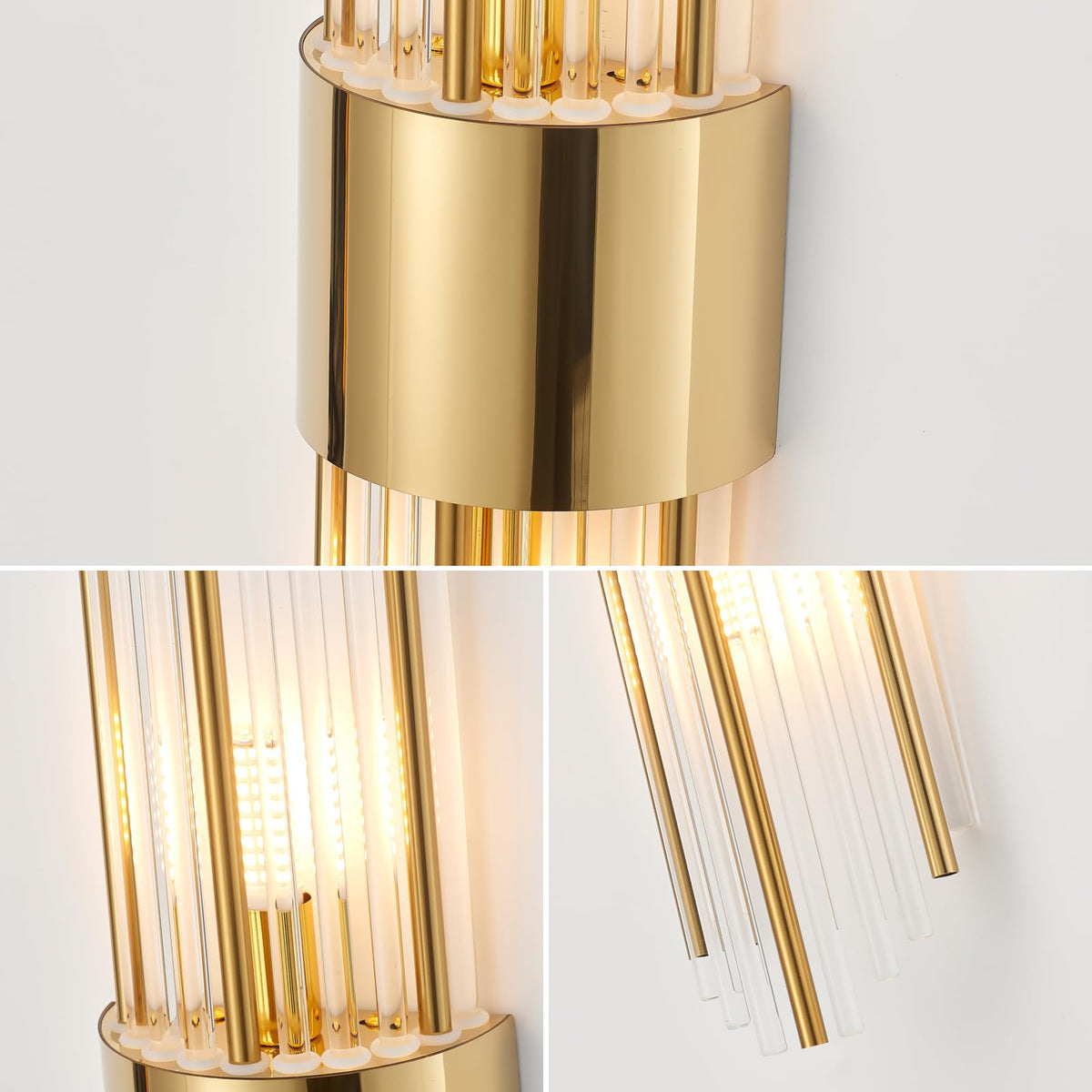 Gold Sconces Wall Set of 2 (Two sets of gold)