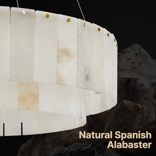 31" Round Alabaster Chandelier (31" Round)