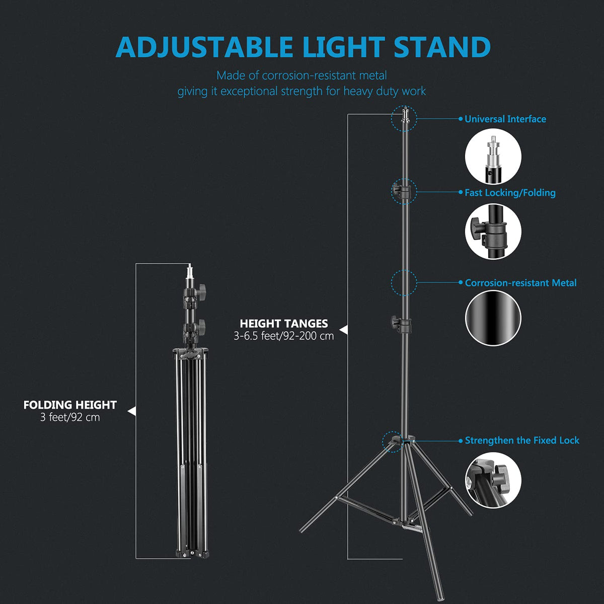 2 Pack 2.4G LED Video Lighting Kit