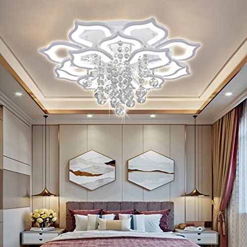 Crystal Flower Ceiling Light