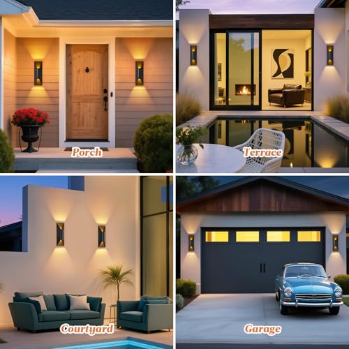 Outdoor Wall Light Fixture (Black / 1 Pack)
