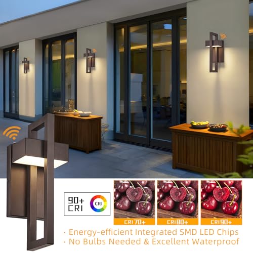 13.7'' 1 Pack Dusk to Dawn Outdoor Porch Light (Brown - Dusk to Dawn / 13.7inch - 1 Pack)