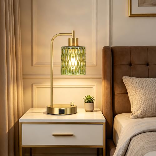 Table Lamps Set of 2 (Gold&Green-3)