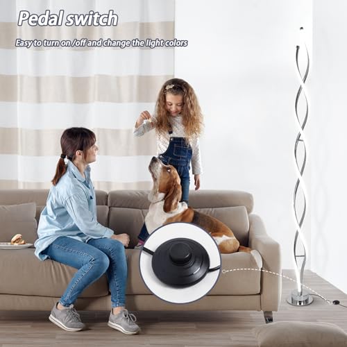 31W LED Floor Lamp (Silver C)