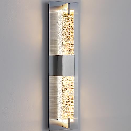 LED Wall Sconce Light (Nickel 19")