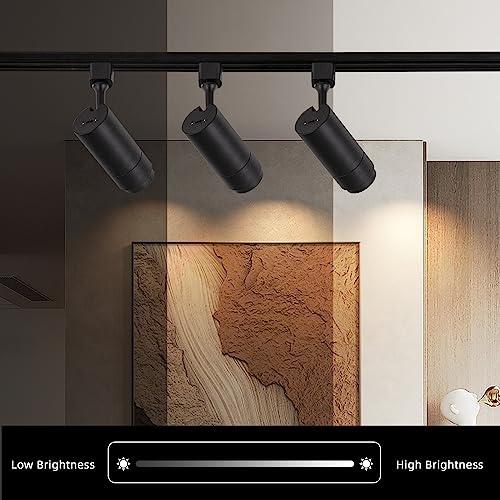 Track Lighting Heads 24W H (Black - 3 Pack)