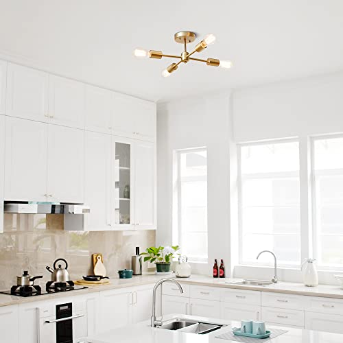 61122 Vane 4 Light Flush Mount Ceiling Light (Sansa)