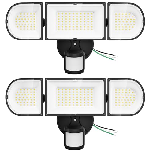 150W Motion Sensor Lights Outdoor for Outside (Black)