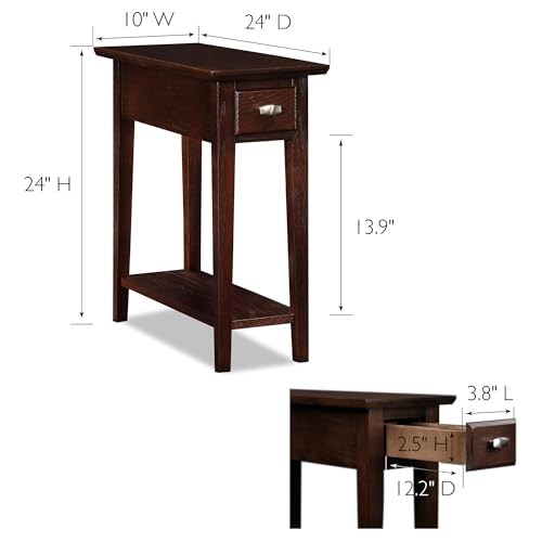 Teegan End Table (Chocolate Oak)