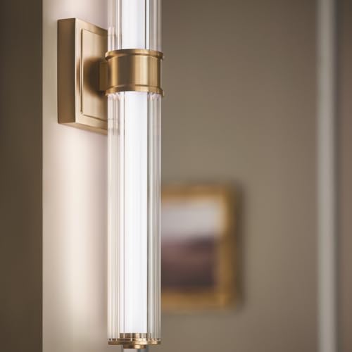 Laurene LED Bath Bar Light (Fluted Glass / 26.5 inch / Champagne Bronze)