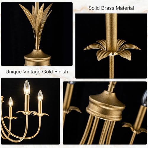 Flower Farmhouse Chandeliers for Dining Room Light Fixture