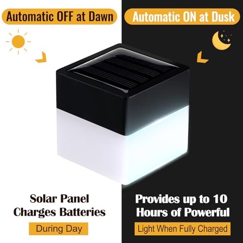 6 Pack Solar Post Cap Lights (White)