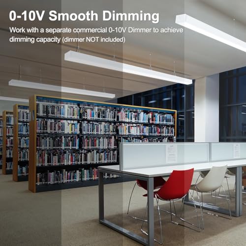 8FT LED Linear Light Fixture 4Pack (White)