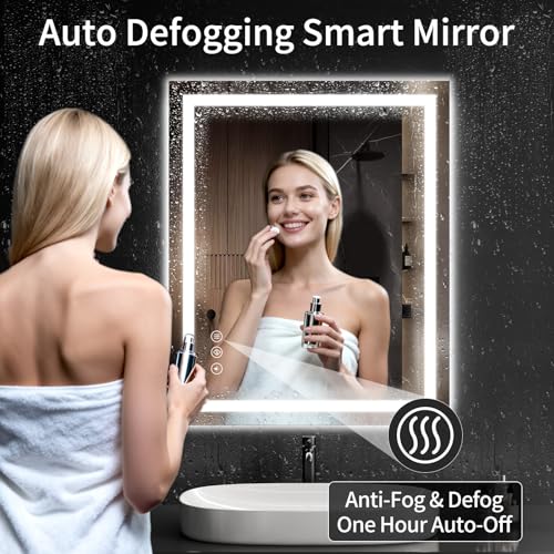 30"x36" LED Bathroom Mirror with Lights (36"L x 30"W)