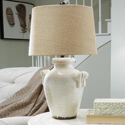 27 Inch Farmhouse Ceramic Table Lamp (Emelda)