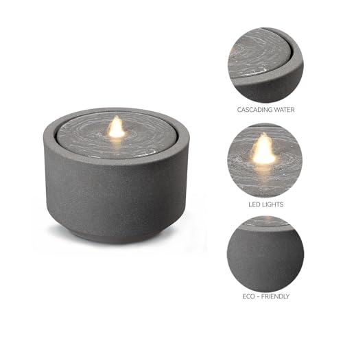 12.60” H Outdoor Water Fountain Made with Eco