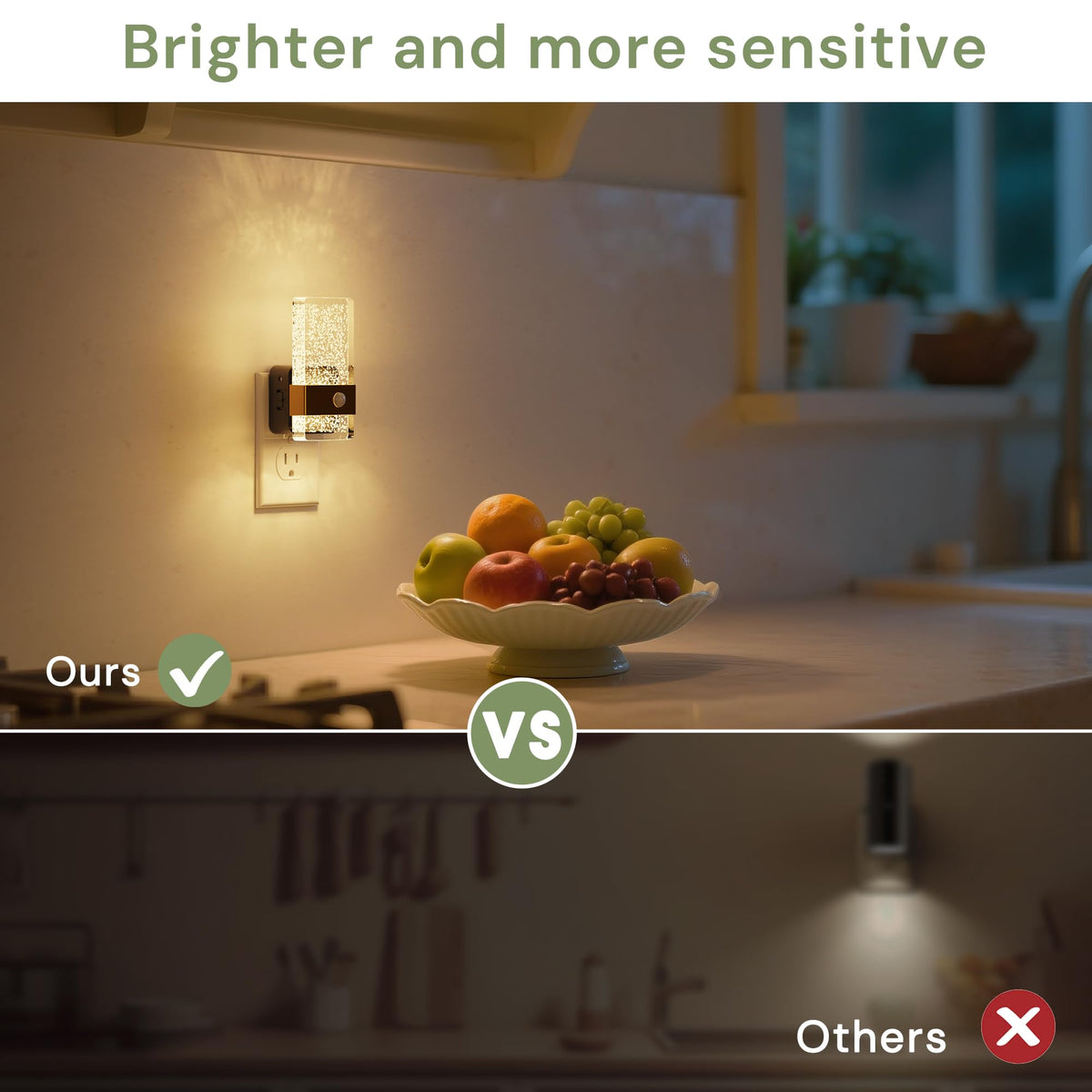 Motion Sensor Night Light (Gold)