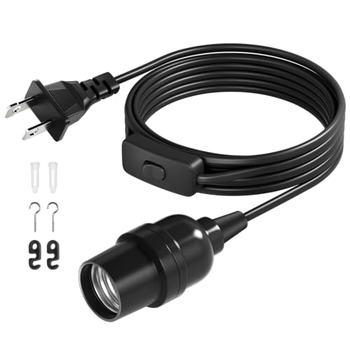 Pendant Light Cord (6.6ft - Black)