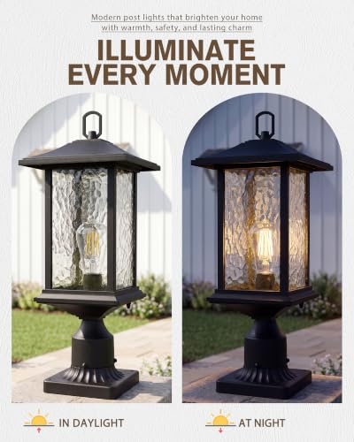21inch Outdoor Post Lights (POST MOUNT X 2 (NO SENSOR))