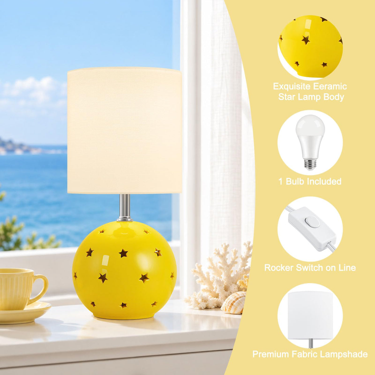 Small Table Lamp (Yellow)