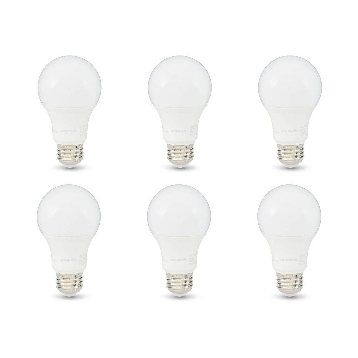 A19 LED Light Bulbs (6 Count (Pack of 1) / 75 Watt / Soft White)