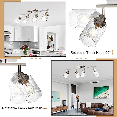 4 Light Track Lighting Fixtures (Brushed Nickel / 4-Light)