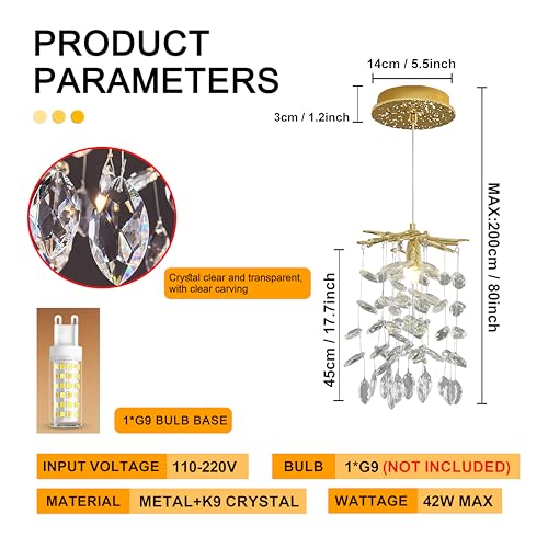 Modern Crystal Tree Branches Chandelier