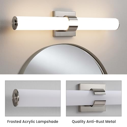 Brushed Nickel Vanity Lights for Bathroom (Brushed Nickel / 22.8 INCH)