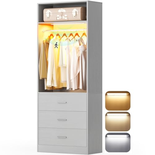 2FT/4FT/8FT Closet System with Motion Sensor Lights