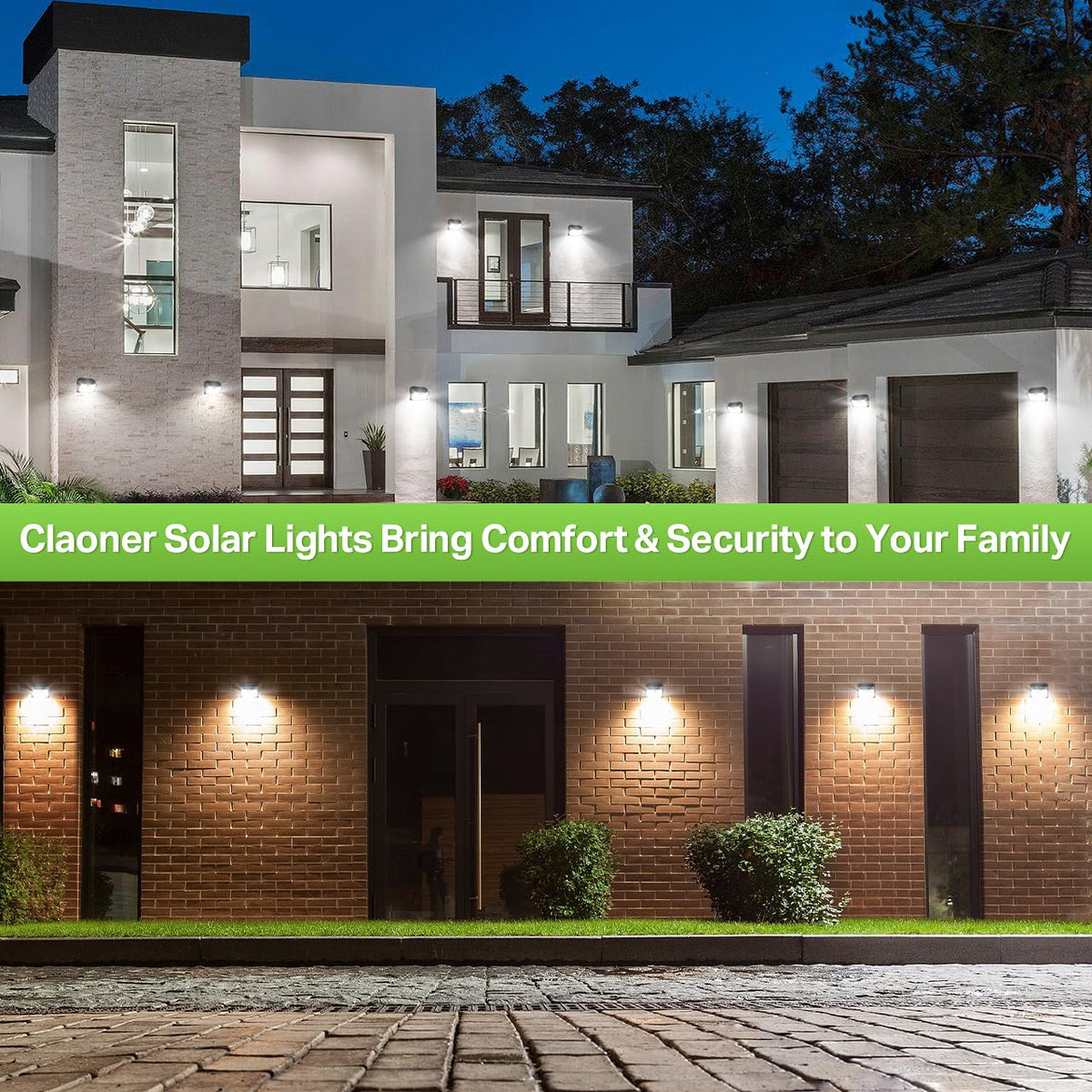 Solar Lights Outdoor [𝟖 𝐏𝐚𝐜𝐤 (Cool White / 8 Pack)
