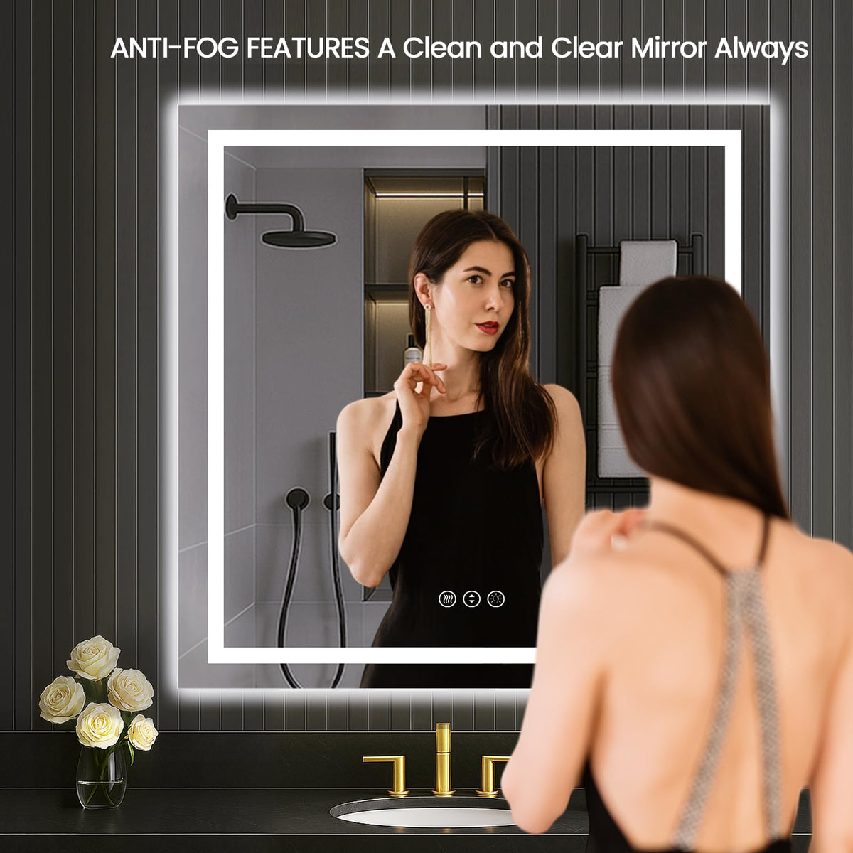 40"X40" LED Bathroom Mirror with Lights (Led / 40"L x 40"W)