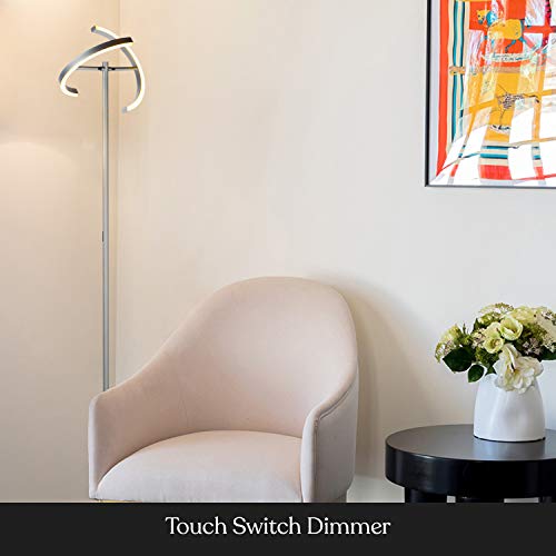 Halo Split Floor Lamp (Platinum Silver)