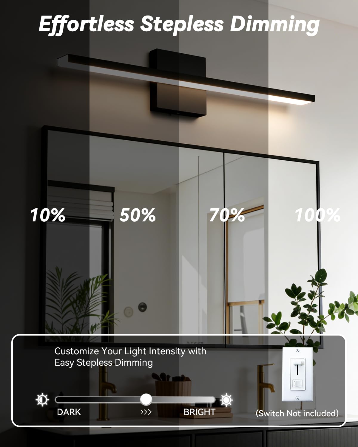 Modern LED Bathroom Light Fixtures (24inch)