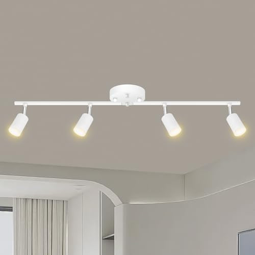 4 Light Track Lighting Fixtures Ceiling (4 light white)