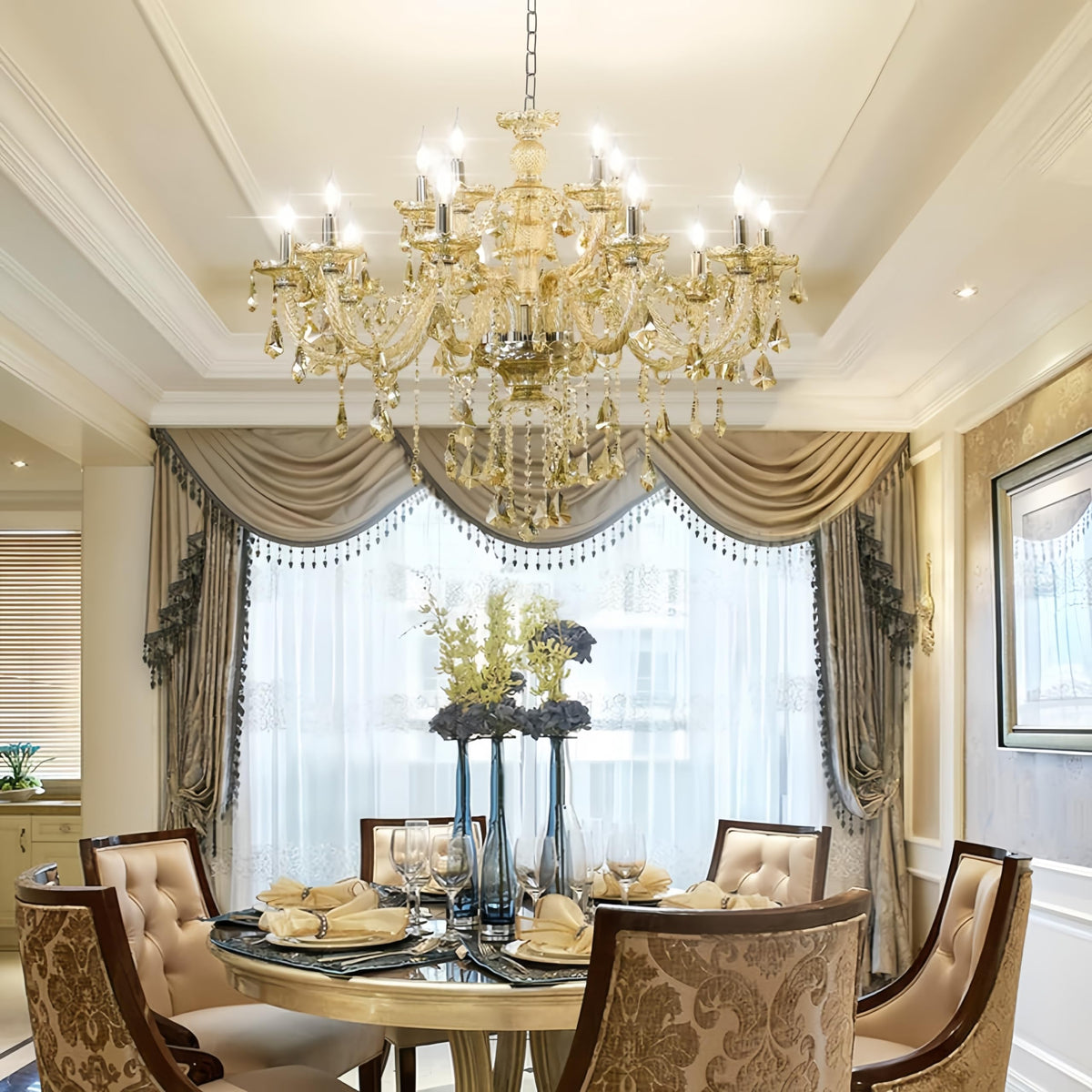 Luxury K9 Crystal Chandelier 15 Light (15 Lights)