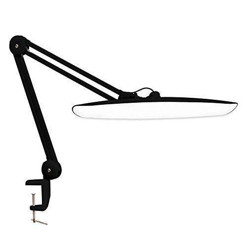 20 Inch LED Desk Lamp with Clamp (BLACK-NonCCT-Non Protective)
