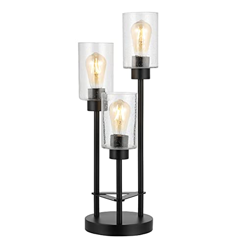 Axel 3 Light Candlestick Accent Table Lamp 20.5" (Black / 20.5")