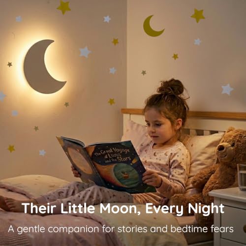 Moon Wall Light for Moon and Stars Decor (Moon)