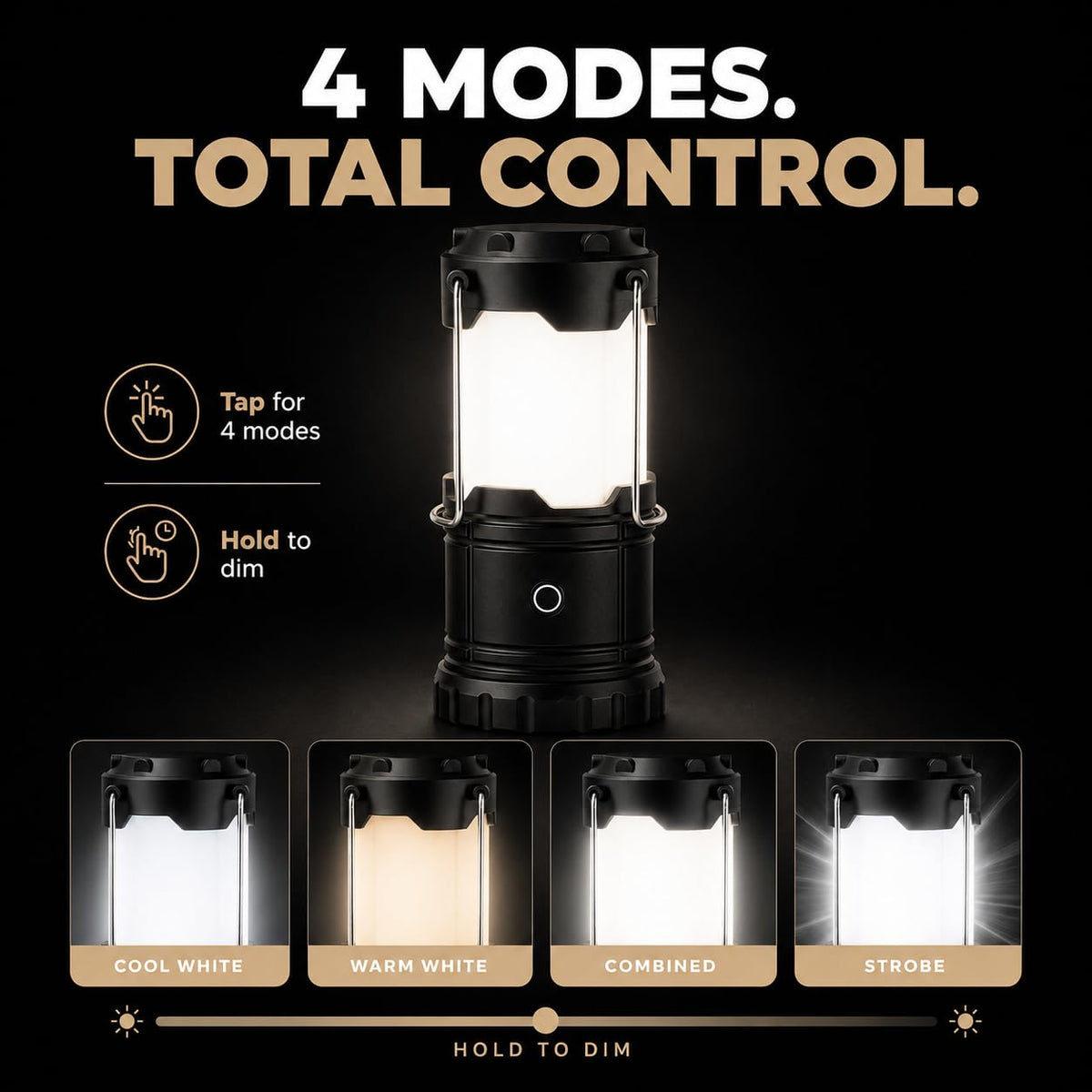 LED Camping Lantern (2 Pack / Large (1000 Lumens))