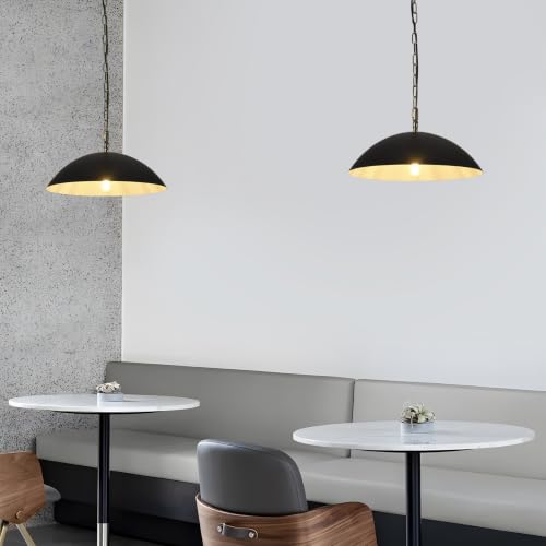 16" Pendant Lights Kitchen Island (Black / 16"-2 Pack)
