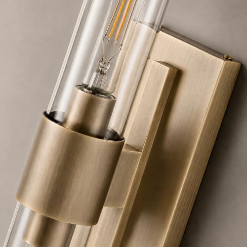 Luxury Brass Bathroom Wall Sconce (Antique Brass / 1 Pack)