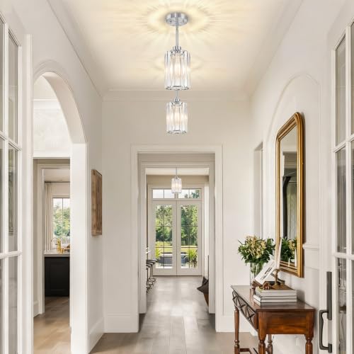 2 Pack Brushed Nickel Pendant Lights Kitchen Island (2-Pack Brushed Nickel)
