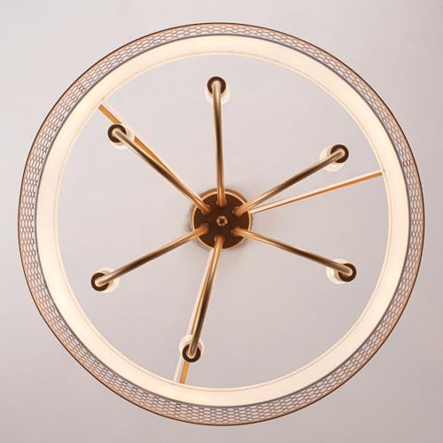 Drum Chandelier with Shades 5 Light 2