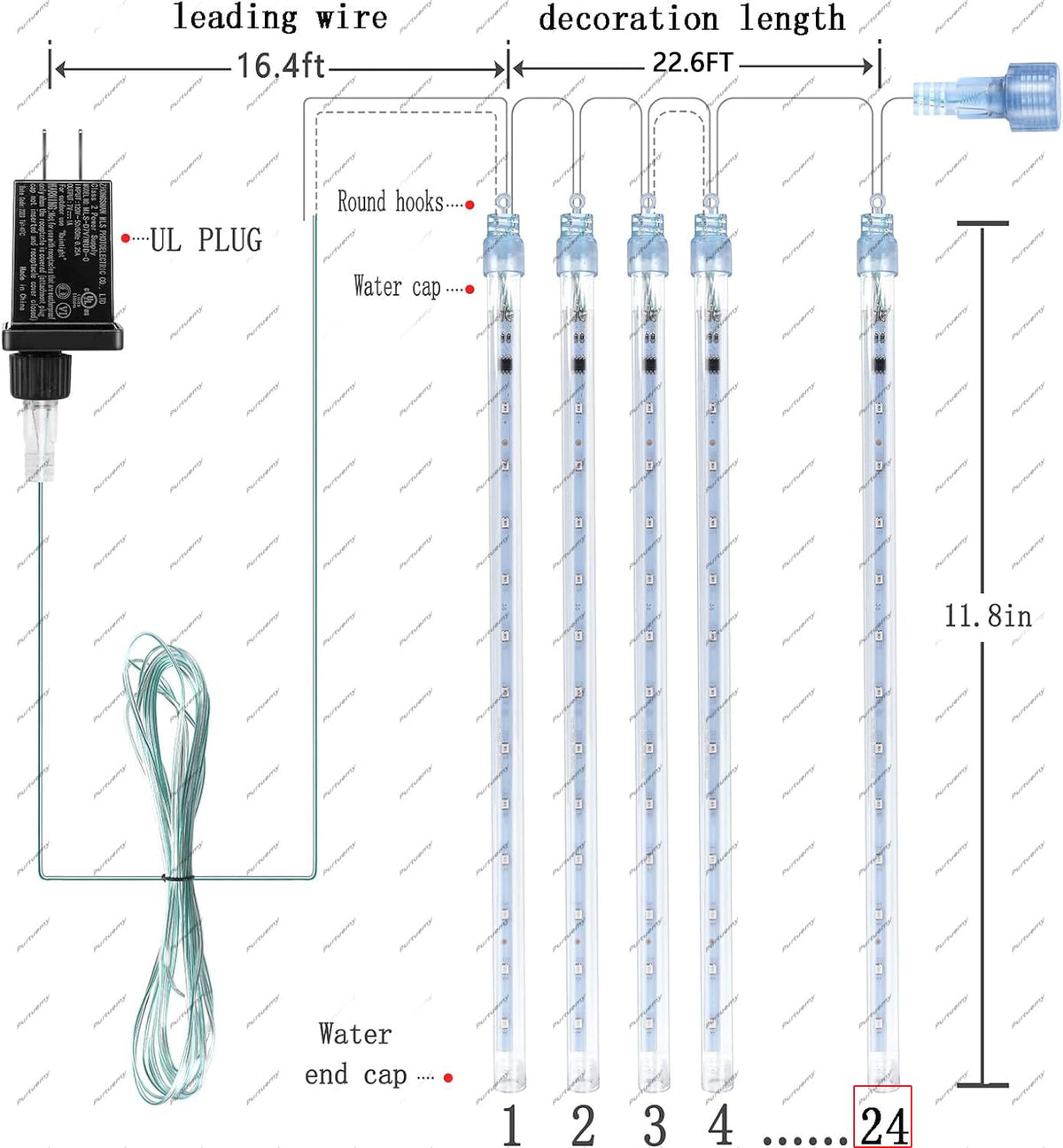 Outdoor Christmas Lights (Warm White)