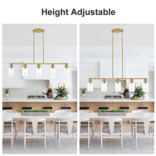 Kitchen Island Lighting (5-Light / Gold)