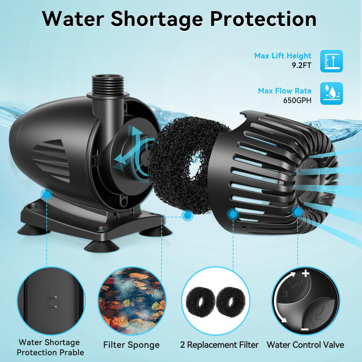 55W Solar Water Pump (55W Solar Fountain Pump)
