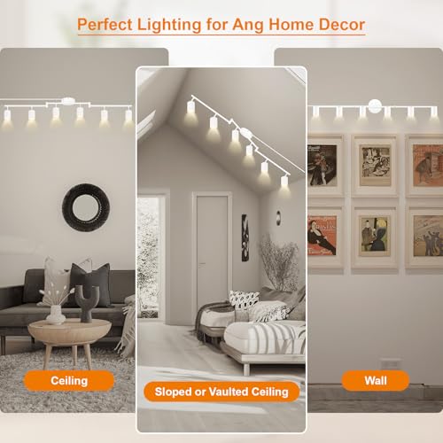 Plug in Track Lighting LED (6-Light Track Light(White))