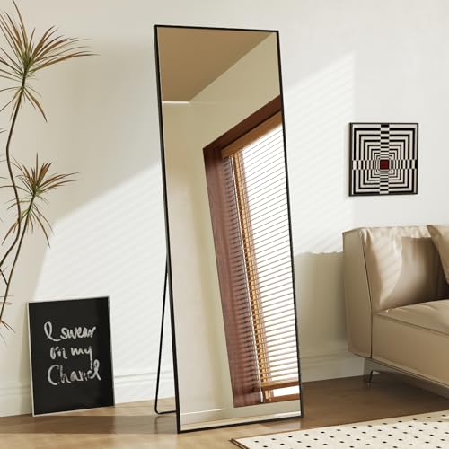 19"x58" Mirror Full Length (Claccic Black-rect / 58"L x 19"W)
