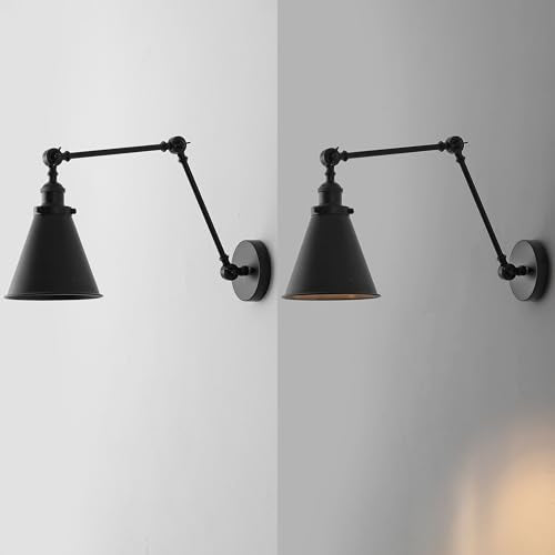 Rover 1 Light Wall Sconce 7" (Black / Set of 2)
