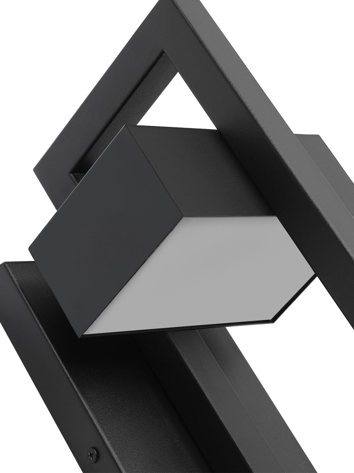 Outdoor Wall Lights Modern Exterior Lighting Fixtures (Standard Black / 1 Pack)